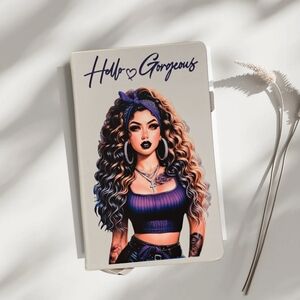 Hello Gorgeous Hardcover Classic Ruled A5 Notebook Includes Pen